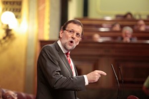 Mariano Rajoy durant un moment de la intervenció al Congrés dels Diputats. Foto: ACN