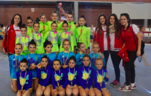 Equip de Gimnàstica Rítmica del Nàstic.