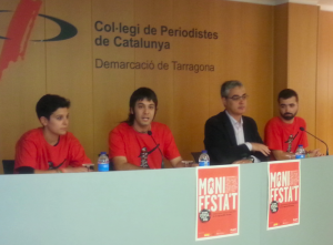 Presentació del Monfista't a la seu del Col·legi de Periodistes de Catalunya, a Tarragona.