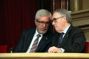 L'alcalde de Tarragona, Josep Félix Ballesteros, i el president de la Diputació, Josep Poblet.