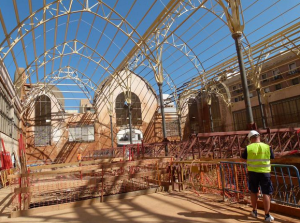 Imatge d'arxiu de les obres al Mercat Central