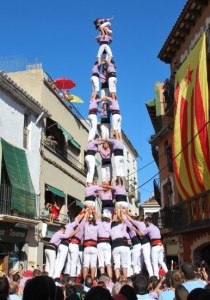 La Colla Jove ahir a Torredembarra. Foto Neus Baena