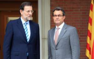 Mas i Rajoy, a la reunió del setembre del 2012 a La Moncloa. Foto: ACN