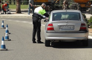 Un control policial de trànsit