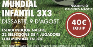 Cartell del torneig de 3x3 del Nàstic