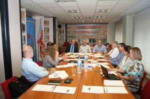 la reunió mantinguda durant la Jornada tècnica sobre el Corredor Mediterrani a València. Foto: ACN