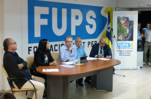 Pere Granados en plena assemblea de FUPS.