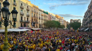 La darrera manifestació de suport al 9N a Tarragona. Foto: Joan Marc Salvat